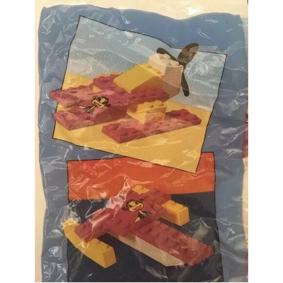 New Sealed 1999 McDonalds Lego Classic Happy Meal 2 3 8 Seaplane Plane Boat Lot - Picture 5 of 8